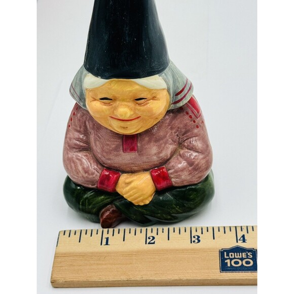 Vintage Unieboek Gorham Gnome Lady Coin Bank 1979 with Original Stopper - Picture 8 of 9